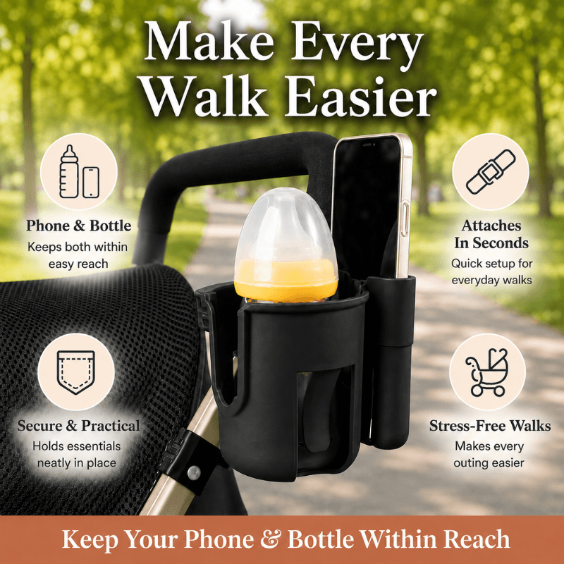 TinyTote™ Stroller Phone & Cup Holder