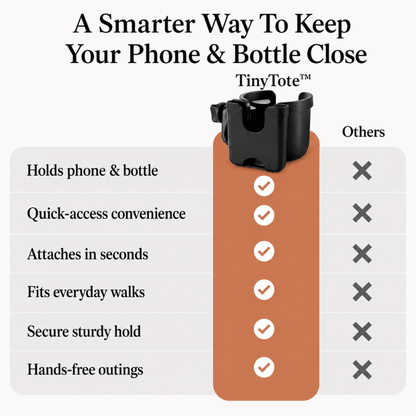 TinyTote™ Stroller Phone & Cup Holder